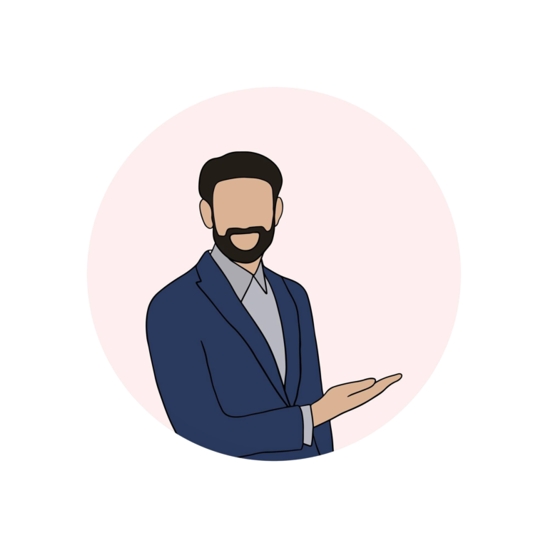 isolated-young-handsome-man-different-poses-white-background-illustration